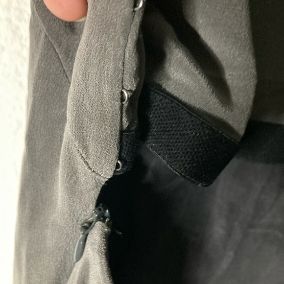 RAG & BONE 100%SILK GRAY SEMI- BACKLESS DRESS Size 2 - Picture 11 of 13